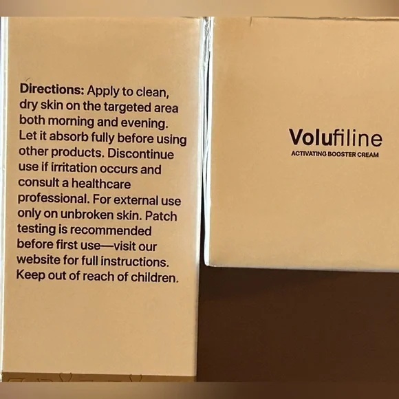 NIB Volufiline Skincare Serum and Booster Cream Plumping Anti Aging